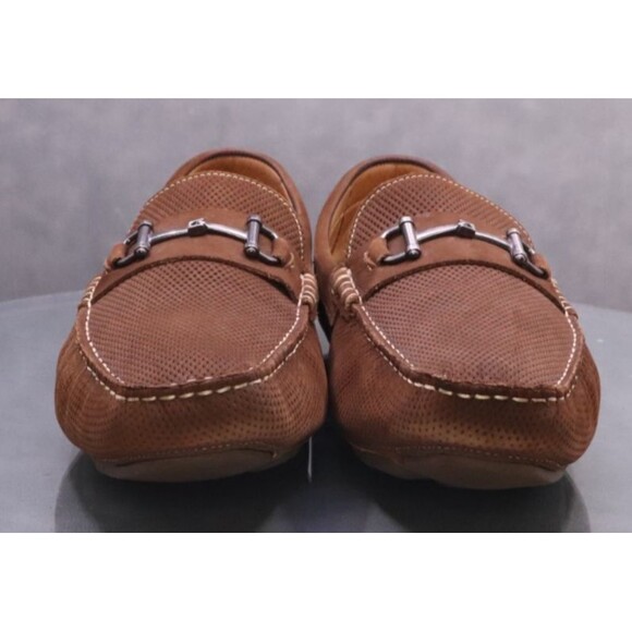 Nordstrom Shop Men's Horsebit Loafers Driving Shoes Size 13 Leather Brown - Picture 3 of 11